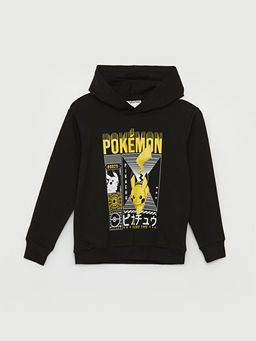 Pikachu Bask?l? Erkek ?ocuk Hoodie