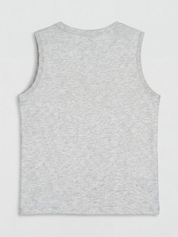 Bisiklet Yaka Bask?l? Erkek ?ocuk Atlet