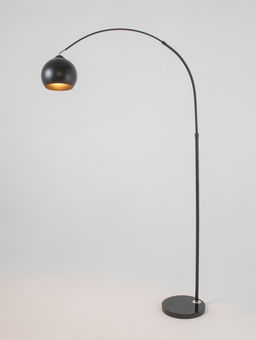 Торшер напольный «Купол», Е27, 40 Вт, чёрный, 28×105×173 см