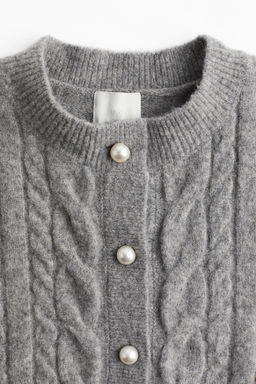 Cardigan en punto trenzado - H&m фото 8