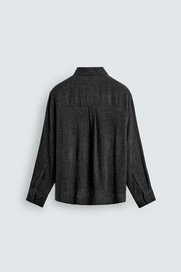 Рубашка Relaxed fit в клетку темно-серая