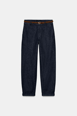 BRAIDED BELT CHINO TROUSERS - Zara фото 4