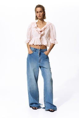Blusa de algod?n con bordado ingl?s - H&m фото 6