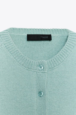 FITTED KNIT CARDIGAN - Zara фото 8
