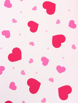 Цена за 20 шт. Пленка для цветов, «Сердца на белом», барби, 57×57 см