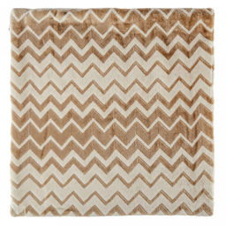 Наволочка декоративная 45х45см Гирвас, велсофт Volna набивной, тиснение зигзаг, полиэстер 100%, плотность 270г/м2, на молнии, на картоне, Домашняя мода (Россия) фото 5