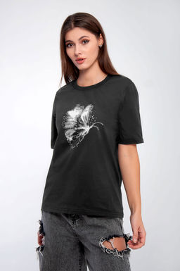 Арт. 31100 Футболка женская 44-52 (5 шт) Цвет:графит