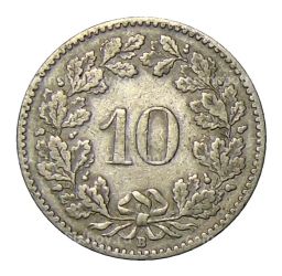 10 раппенов 1907 года Швейцария