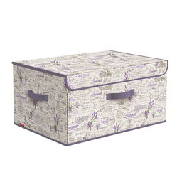 VAL LV-BOX-DDL Короб стеллажный с откидной стенкой, с крышкой, 58*32*28 см, LAVANDE, шт - Valiant фото 7