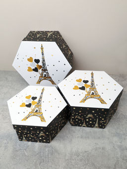 Коробка подарочная 3 штуки / 1161 /уп 24/16*18.3*7/18*20.3*8/20*22.3*9cm - ГалеонТрейд фото 2