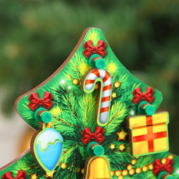 Развивающая игрушка Ёлочка 15х20 см - Лесная мастерская фото 3