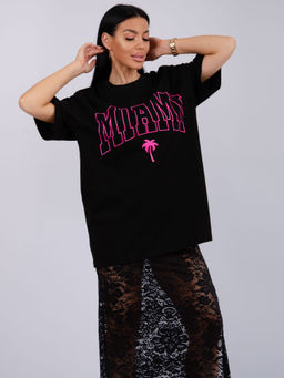 Костюм Монохром 2 чёрный, трикотаж - Малина фото 4