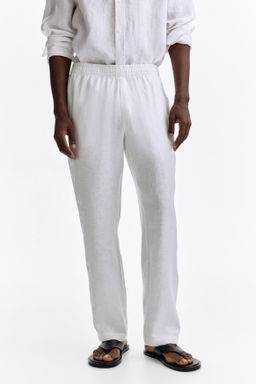 Pantal?n de lino Regular Fit - H&m фото 12