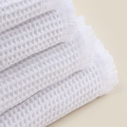 Полотенце вафельное SL HOME: Boho «Блан де Блан» 90×150 см, хлопок 100%, белое