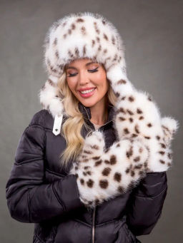 Варежки экомех рысь