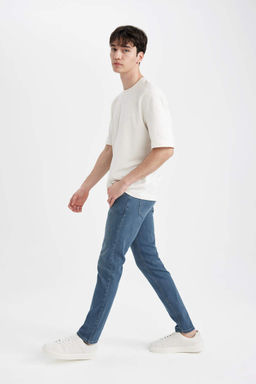 Джинсовые брюки скинни Carlo очень узкого кроя с нормальной талией и очень узкими штанинами - Defacto фото 4