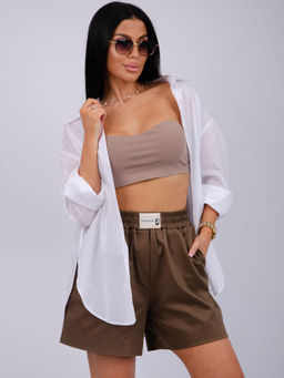 Шорты Сати, сатин хлопок 97% - Малина фото 23