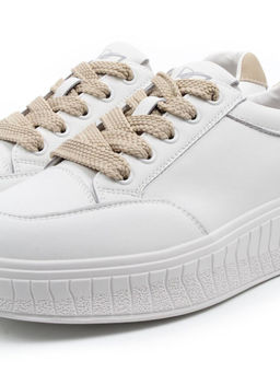 03-A338-5 WHITE Полуботинки спортивные женские (натуральная кожа)