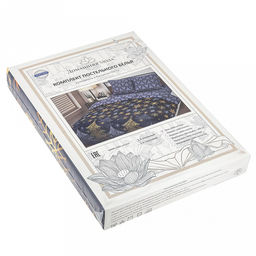 Постельное белье, комплект 2-х спальный Зимний вечер 4 предмета: пододеяльник 175х215см, евро-простыня 220х240см, 2 наволочки 70х70см с клапаном-запахом, бязь 121г/м2, хлопок 100%, упаковка классическая ПВХ 32х41см, Домашняя мода (Россия)  фото 2