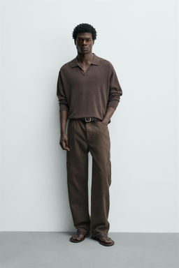 PANTAL?N CARGO STRAIGHT FIT / Marr?n