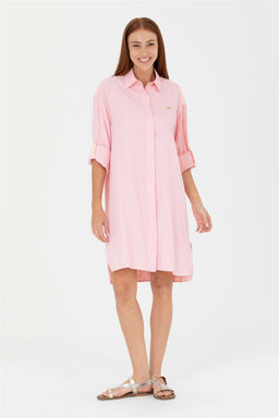 U. S. Polo Assn Женское розовое тканое платье - U.s. polo assn фото 10