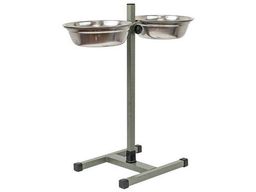 Подставка ЧИП Хамелеон регулируемая с метал. мисками 2*1,5л, 1184