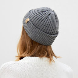 Шапка женская MINAKU Бини цвет графит, размер 56-58  фото 3