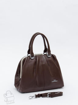 Сумка женская кожаная 9687Y coffee Polina&Eiterou