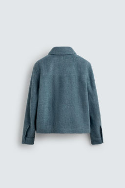 QUILTED OVERSHIRT WITH ZIP