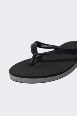 Мужские шлепанцы из искусственной кожи на плоской подошве - Defacto фото 6