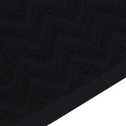 Полотенце махровое LoveLife Zig-Zag, 50х90 см, цвет чёрный, 100% хл, 450 г/м²
