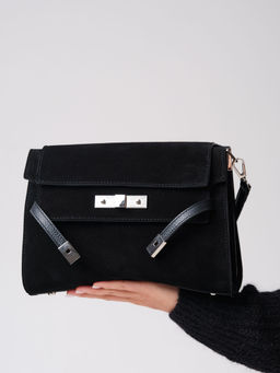 Замшевая сумка Rachel DBR 31361 черный фото 10
