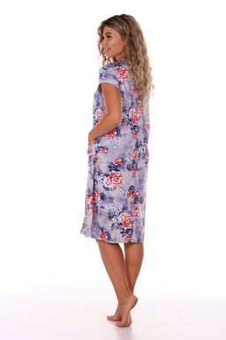 Х27 Халат женский Вера(серо-голубой) - Иванушка-трикотаж фото 7