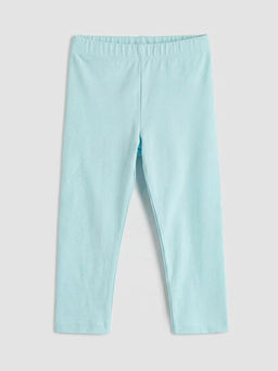 Beli Lastikli Bask?l? K?z ?ocuk Tayt 2li