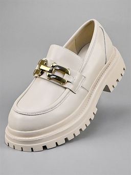 Лоферы женские/ Броги A-45MB Off white