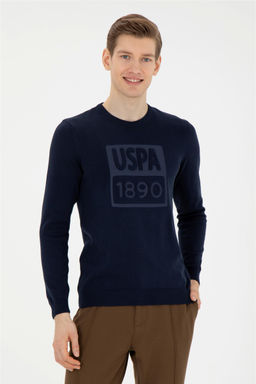 U. S. Polo Assn / Мужской темно-синий свитер