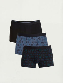 Standart Kal?p Pamuklu Esnek Erkek Boxer 3l?