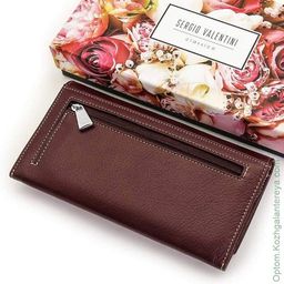 Большой женский кожаный кошелек Sergio Valentini СВ 8090-572  фото 3