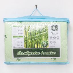 Одеяло всесезонное Адамас Бамбук, размер 172х205 5 см, 300гр/м2, чехол п/э  фото 4