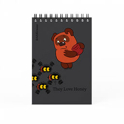 Цена за 4 шт. Записная книга на спирали ErichKrause Винни-Пух, А6, 60 листов, клетка_MIX-PACK  фото 6