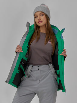 Горнолыжная куртка Chunmai 709J женская желтая утеплитель 380–480 г/м²  фото 7