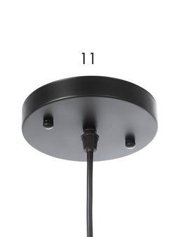 Светильник подвесной N6483/1HQ, 1х60Вт, E27, чёрный