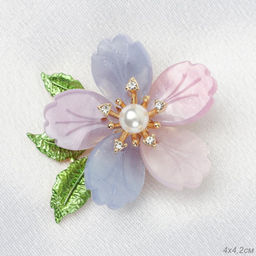 Брошь Цветок / 5486 P /уп 12/