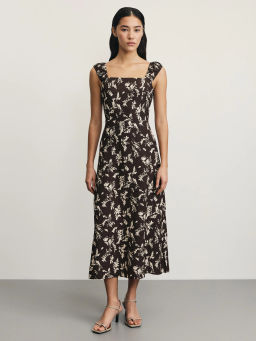 Сарафан из фактурной вискозы с принтом / Zarina  фото 3