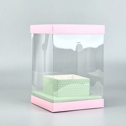 Коробка для цветов с вазой и пластиковыми окнами складная «Нежность», 16×23×16 см
