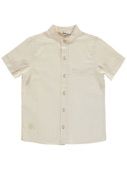 Рубашка для мальчиков Civil Boys 6-9 лет каменного цвета