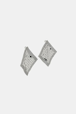 RHOMBUS MESH EARRINGS - Zara фото 10