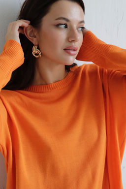 10206 Удлинённый джемпер оранжевый - Martichelli фото 6