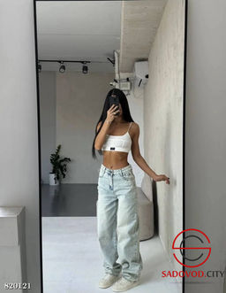 Женские джинсы трубы с высокой посадкой - Bruno фото 2