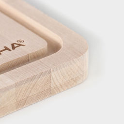 Доска разделочная деревянная с канавкой, 33221,5 см, берёза - Доляна фото 5